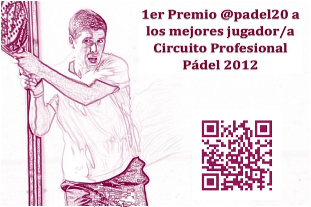 Portada @Padel20 1er Premio @padel20 a los mejores jugador/a Circuito Pro. #padel 2012