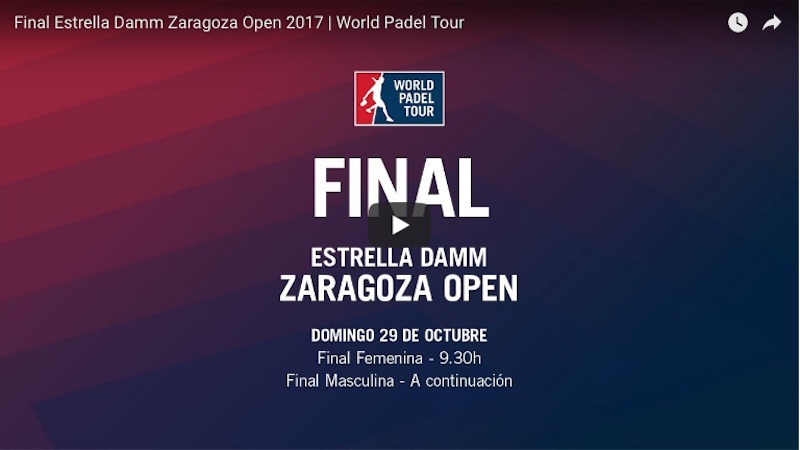 En directo y online finales WPT Zaragoza 2017 Bela - Lima y Sainz - Triay vencedores del World Padel Tour Zaragoza 2017